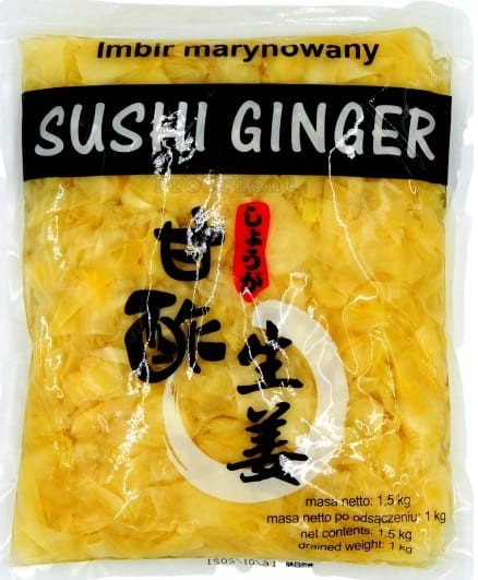Imbir Marynowany Do Sushi Biały 1kg ASIA KITCHEN