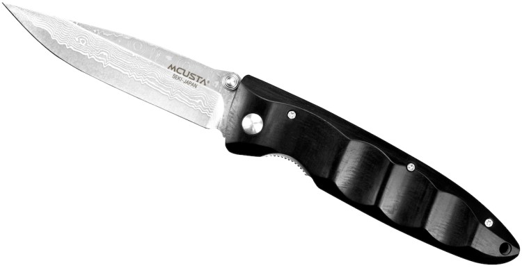Mcusta Classic Wave Black Pakka Nóż Damascus