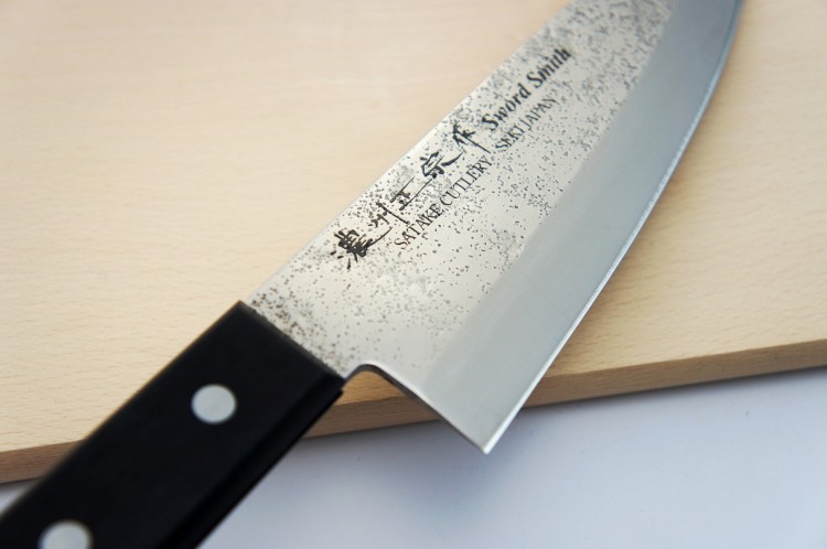 Satake Nashiji Black Pakka Nóż Deba 15,5cm