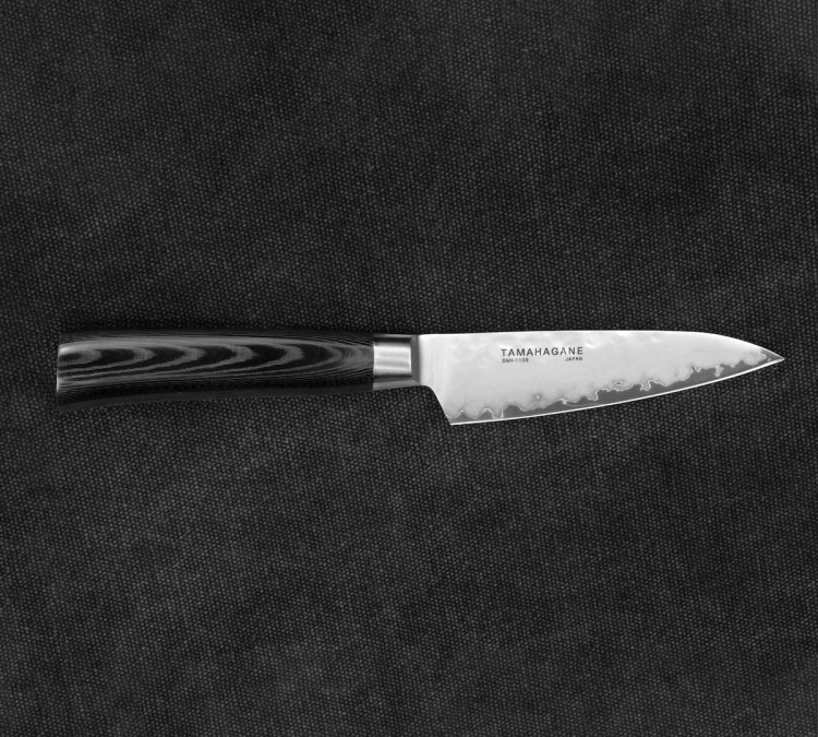 Tamahagane Tsubame Black Nóż Do Obierania 9cm