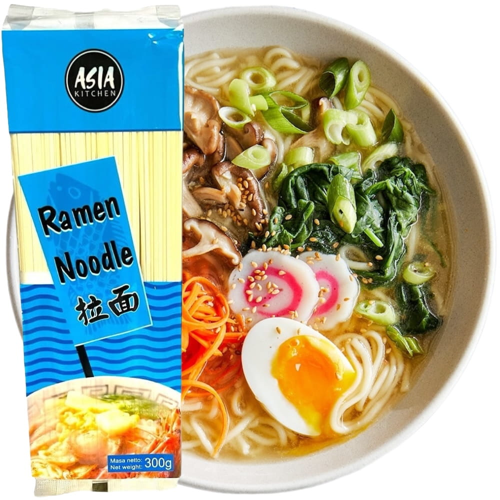 Makaron Ramen Do Japońskiej Zupy Nitki Porcjowany 300g ASIA
